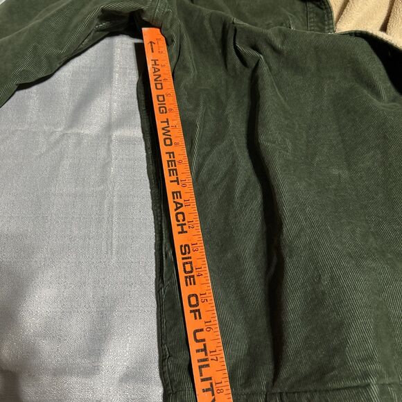 Wrangler Corduroy Sherpa Lined Jacket 2X Womens Barn Chore Jacket Green Trucker - Picture 9 of 10